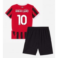 AC Milan Rafael Leao #10 Hjemmedraktsett Barn 2024-25 Kortermet (+ Korte bukser)